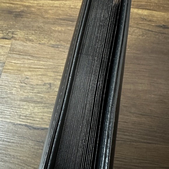 Restoration Hardware Leather 4"x6" Photo Album Book Dark Brown 120 Photos - 30pg - Picture 7 of 8